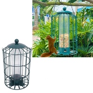 titigo-SG Caged Bird Feeder for Wild Birds Outside Squirrel Proof Hanging Tube Chewproof Rustproof 7