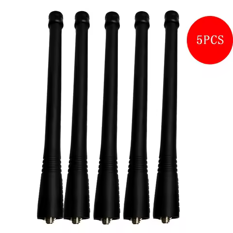 5Pcs VHF 136-174 MHz Antenna for Motorola Radios GP88 GP88S GP328 GP338 GP338 GP140 HT750 CP200 HT12