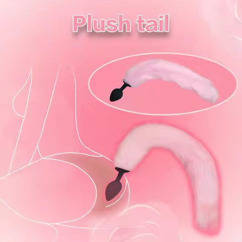 Silicone Anal Plug with Fox Tail Design - Ideal for Adult Play, Soft and Comfortable Silicone Materi