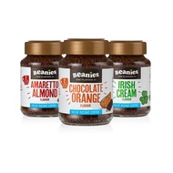 Beanies Decaf Flavoured Coffee - 3 x 50g jars - Amretton Orange Irish Cream