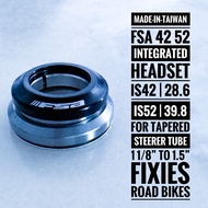 FSA 42 52 Integrated Headset - Fixies, Road Bikes ***IMPORTANT - READ DESCRIPTIONS***
