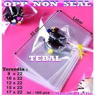 THICK OPP PLASTIC WITHOUT GLUE 8X22 10X22 12X22 15X22 17X22 CONTENTS 100 PCS