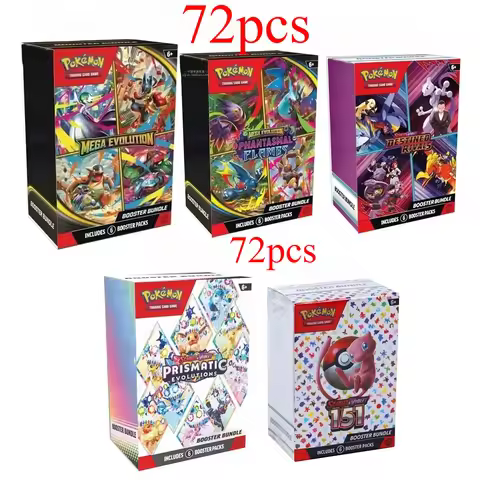72pcs Pokemon Card Prismatic Evolution PHANTASMAL MEGA EVOLUTION Violet 151 White Flare English Boos