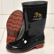 Men's mid-calf rain boots Construction site anti-slip waterproof boots