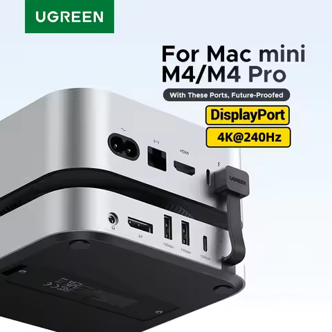 UGREEN Mac Mini Docking Station USB HUB Type-C to DP 4K240Hz M.2 NVMe SSD Slot 10Gbps SD&TF 3.5MM fo