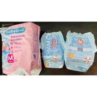 Bỉm/tã bơi cho bé Babylove bịch 12 chiếc/set 3 chiếc hàng EU đủ size S12 M12 L12 date 2026