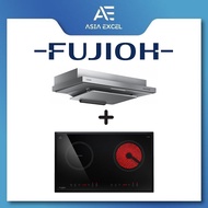 FUJIOH FR-FS2290R 89CM SLIMLINE HOOD + FUJIOH FH-IC6020 2 ZONE HYBRID CERAMIC AND INDUCTION HOB