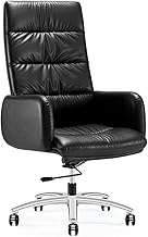 Office Chair Boss Chair Desk Chair Ergonomic Video Game Chairs Comfortable Cowhide Reclining Computer Gaming Chair (Color : Black) interesting