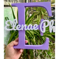 Letter Standee with Name in the Middle Display, FIRST NAME ONLY, pm the name