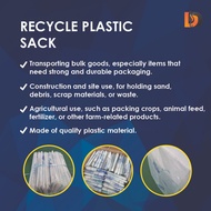 High Capacity Used Plastic Sack | 50pcs Reusable Plastic Sack (Used) | Guni Plastik Terpakai | Kuat 