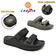 CASPIA Original Men’s Slide Sandals Double Strap Adjustable Selipar Sandal Getah Lelaki CB-1089