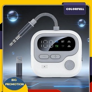 [Colorfull.sg] BT 5.4 Low Latency Transmitter Type-C Charging For Airplanes/Cars/Home Use