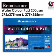 watercolour pad 200gsm | Renaissance R102 & R101 | 275x375mm  375x555mm  A3 & A2