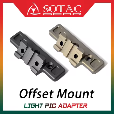 SOTAC KeyMod Offset Adaptive Light Mount Accessories for M300 M600 Flashlight Mount Scout Light Offs