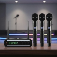 TAVOSOP UHF,OK、、DJ TAVOSOP UHF Wireless Mic Kit Mikrofon Dinamik Tangan untuk Karaoke, Gereja, DJ & 