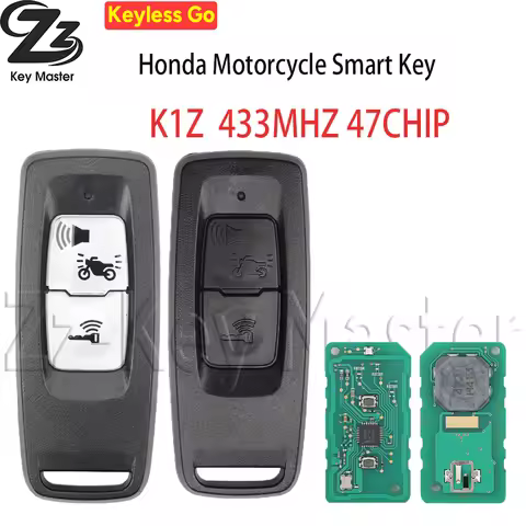 Zz For Honda K1Z K1B K2S K2V K2C Motorcycle Remote Key 433.92MHz 47 Chip TXM004 35111-K1Z-U11 35121-