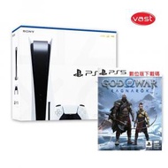 套裝 PS5 主機 PlayStation 5 光碟版 香港行貨1年保養+PS5 戰神：諸神黃昏 God of War 數位版下載碼