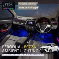 CarRefit perodua bezza 2020-2025 19in1 car oem smart rgb ambient light interior atmosphere led acces