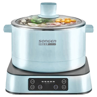 SOnGEn 松井 不鏽鋼蒸煮烤多功能料理電火鍋/煎烤鍋/電蒸鍋 1L SG-810A