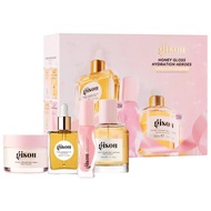 Gisou Value set Glossy Lip Gloss Moisturizing Cream Hair Perfume Hair Essential Oil 4-piece Set