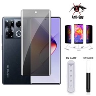 LAYAR Tempered Glass Curved UV Anti Spy/ Full Screen iQ00 8 Pro/ iQ00 9 Pro/iQ00 10 Pro/iQ00 11 Pro/