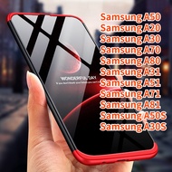 RTY GKK สำหรับ Samsung Galaxy A50 A50S Samsung A30S Samsung A20 A30 A70 Samsung A80 Samsung A31 A51 A71 Samsung A81 360องศา3ใน1 Ultra พลาสติกแข็งบางเคสโทรศัพท์ GKK Hybrid เคสใส่โทรศัพท์ฝาครอบด้านบนผู้ขาย