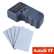 ASIALI ใหม่ 125KHz Handheld RFID ID Card Copier Reader Writer พร้อม 5 ใบบัตรที่เขียนได้