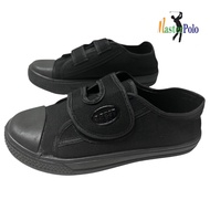 B.Best Kasut Sekolah Hitam Berlekat Single Sticky Strap Black School Shoes Size 27-36