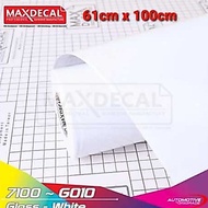 60cm Maxdecal 7100 G010 Glossy White 60cm/ Meter