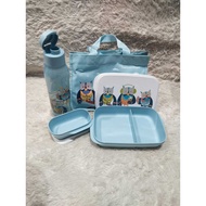 Foodie buddy set owl And rabbit lunch box tupperware lunch box