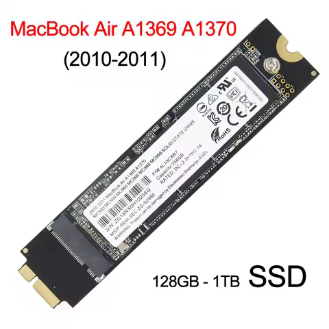 New 128GB 256GB 512GB 1TB SSD For Apple Macbook Air A1369 A1370 HDD Solid State Drive Mac Air 2010-2