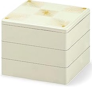 J-kitchens Heavy Box, 3 Tiers, 5.5 Inches, Color White Matsuba Checker, 6.6 x 6.6 x 5.8 inches (16.7