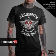 Aerosmith Wings Band T-shirt Adult T-shirt Premium Music Band T-shirt