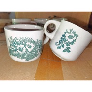 🔥READY STOCK🔥Vintage Coffee Cup Oldtown Floral Traditional Green Flower Cup/ Cawan Porcelain Kopi Ko