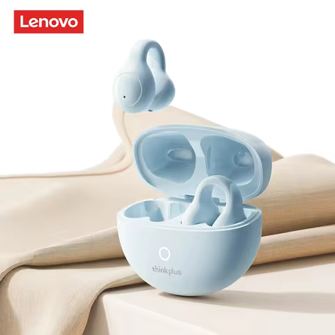 Origina Lenovo LP25 Bluetooth V5.4 Earphones Multi-function Ear-clip Design Headphones Fast Charging