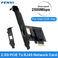 Kad Rangkaian Gigabit PCI Express 2.5GBase-T untuk Intel I226 Gigabit Ethernet rj45 Dual Ports 1000/