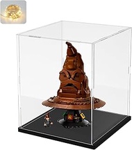Thickened Clear Acrylic Display Case for Lego 76429 Talking Sorting Hat 10338 31152 43270 43238 2135