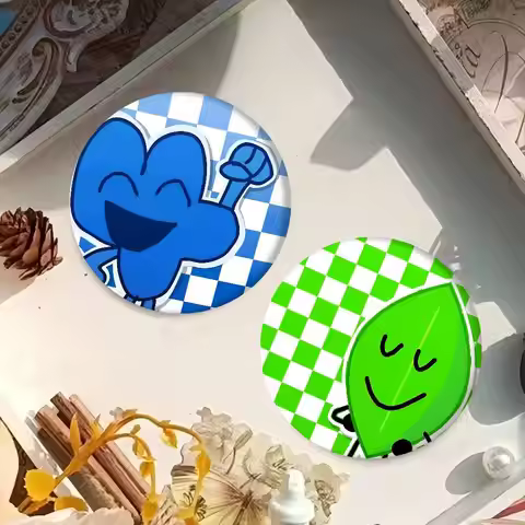 Cartoon B-BFDI Anime Button Pin Handmade Brooch For Clothes Cartoon Badge Backpack Decoration Jewelr