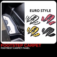 YAMAHA XMAX250 V1 V2 EURO STYLE PREMIUM CARPET FOOTREST FOOTSTEP PANEL ALLOY FLOORBOARD KARPET XMAX