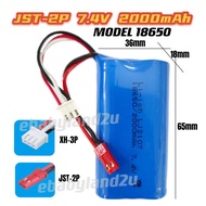 7.4V RC Rechargeable Battery 11.1V Kereta Kontrol Lithium Li-ion SM-2P SM-3P JST-2P T-Plug KET-3P Ba