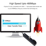 SAKHSHP Card Reader 8in1 USB 2.0 USB Hub USB 2.0 MicroSD SD TF Card - CB220602