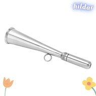 HILDAR Handheld Foghorn, 304 Stainless Steel Silver Boat Fog Horn, Safety Equipment Removable Mouthp