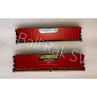 Corsair แรม RAM DDR4(2400) 16GB Vengeance LPX Red