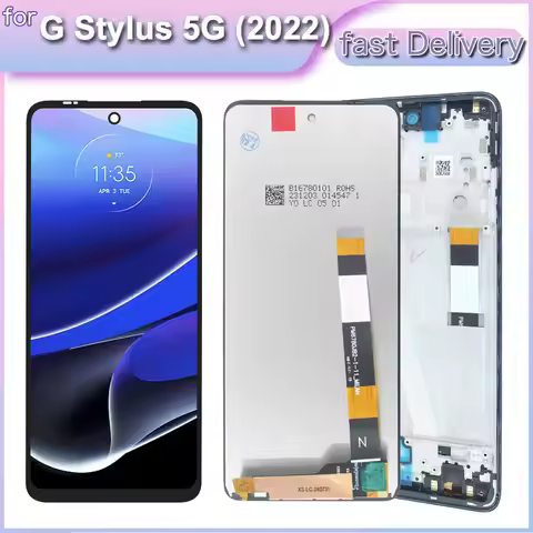 Tested For Motorola Moto G Stylus 5G 2022 LCD For Moto XT2215 Display Touch Screen Digitizer Assembl