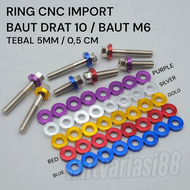 WNTvariasi88 Satuan RING BAUT CNC IMPORT TEBAL UNTUK BAUT UKURAN 10 M6 ring cvt cnc ring boston ring