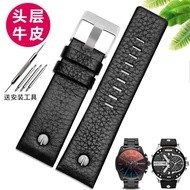 Strap Suitable for Diesel Genuine Leather Watch Strap Large Dial Three Eyes DZ7333 7348 4318 Men Wom