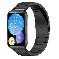 [HOT JUXXKWIHGWH 514] สายสแตนเลสสำหรับนาฬิกา Huawei FIT 2อุปกรณ์เสริมสายนาฬิกาเปลี่ยนสายนาฬิกาโลหะเหล็กสร้อยข้อมือ Correa Huawei นาฬิกา Fit2 Band