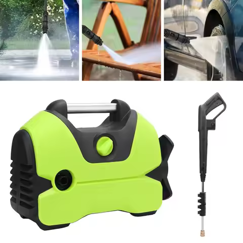 2000PSI 1.2GPM Electric High Pressure Washer with 32FT Outlet Pipe Foam Cannon Nozzle High Pressure 