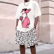 9248 People Repeated Selection🎫Couple Short Sleeve Suit 3D Digital Printing T-shirt Men Summer Short