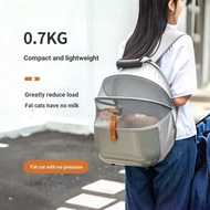 Pet Outing Cat Bag Lightweight Breathable Front Back Type Cat Backpack Foldable Storage Large Space 
